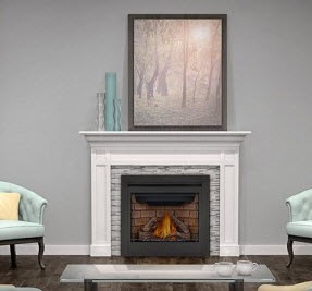 gas fireplace by continental