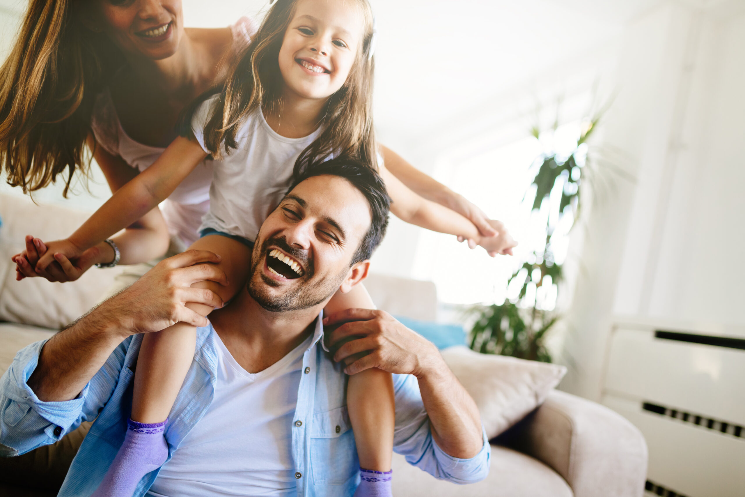 Happy Family Having Fun Times At Home